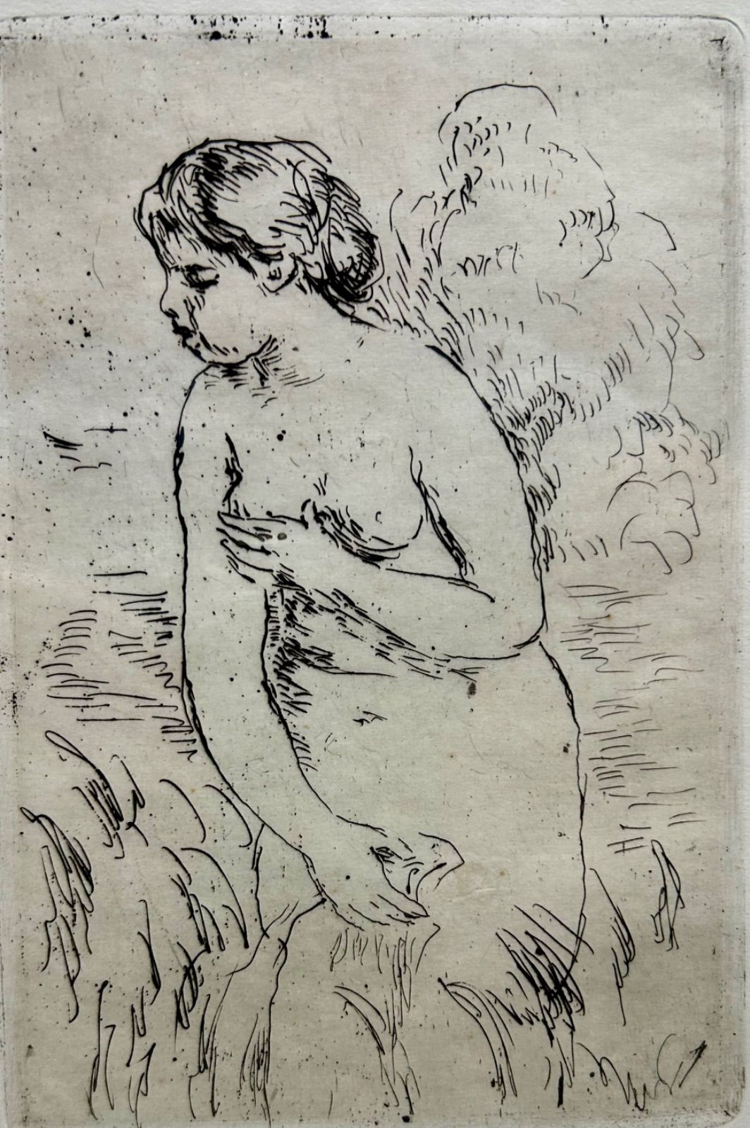 【額付】【真作】ルノワール『水浴びする女性』銅版画 1910年作 detail23