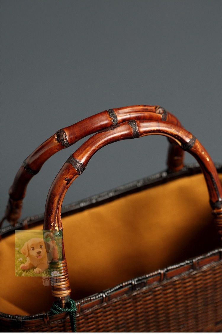 爆売り 職人手作り 竹編みバッグ 竹細工 收納 竹編包 小物入れ籠 ハンドバッグ 竹製品