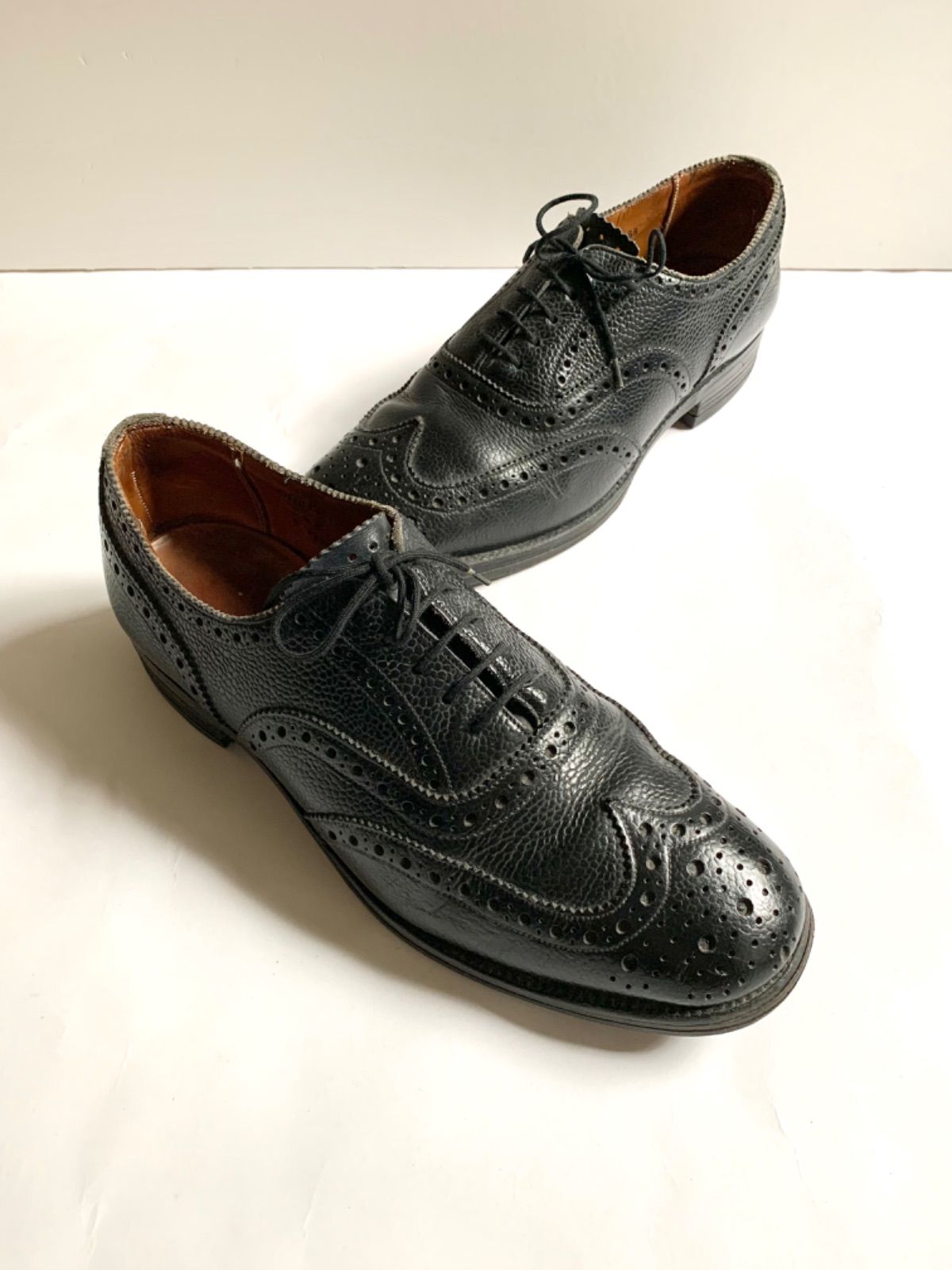 80s SANDERS ヴィンテージサンダース ミリタリー ウィングチップ