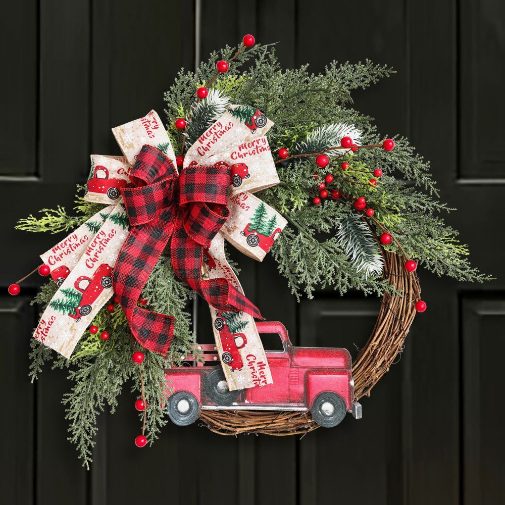 大人の クリスマスリース ドライフラワー
