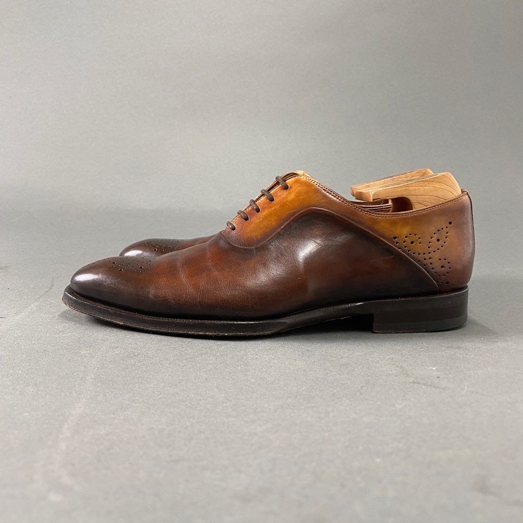 1b8 MAGNANNI マグナーニ メダリオンドレスシューズ 38 ブラウン ...