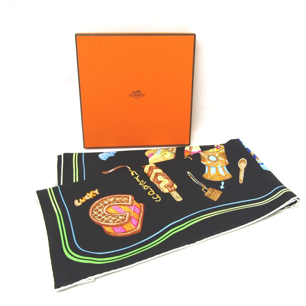 Tj965277 エルメス HERMES スカーフ シルク カレ70 ファニー アイスクリーム 984109S 02