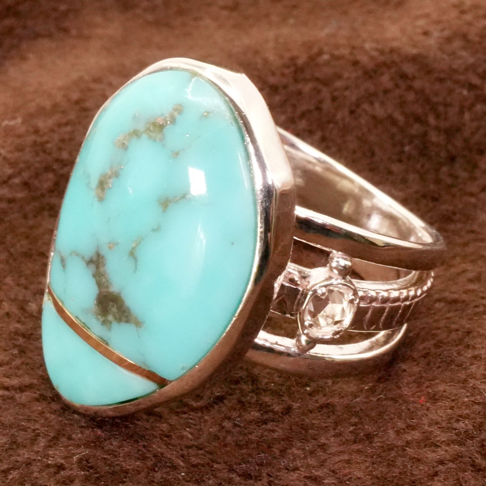 美品 agete ターコイズ リング 美品 agate ターコイズ 10kリング 美品