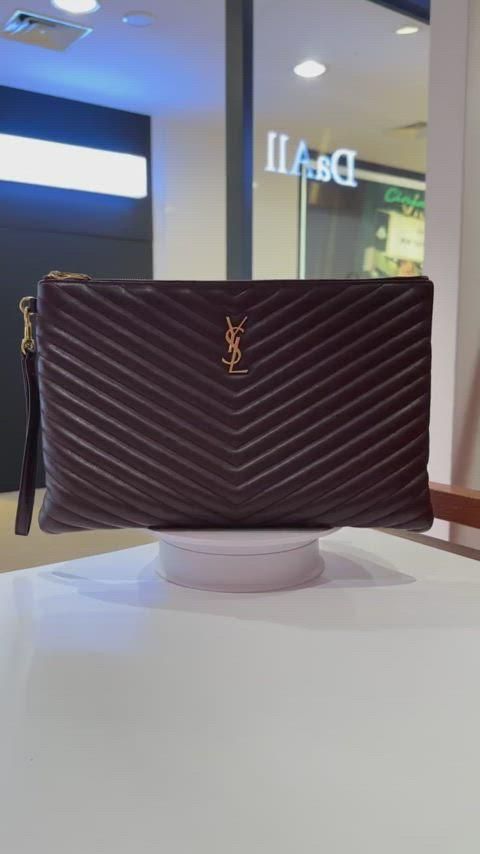 Saint Laurent サンローラン マトラッセ ゴールド large ラージ クラッチバッグ 440222 DECORATOM_COM_BR