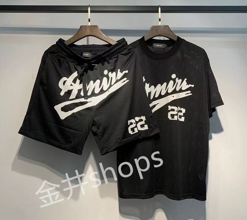 新品、未使用 [AMIRI] アミリ 通気性、メッシュ、速乾 Tシャツ 半袖  