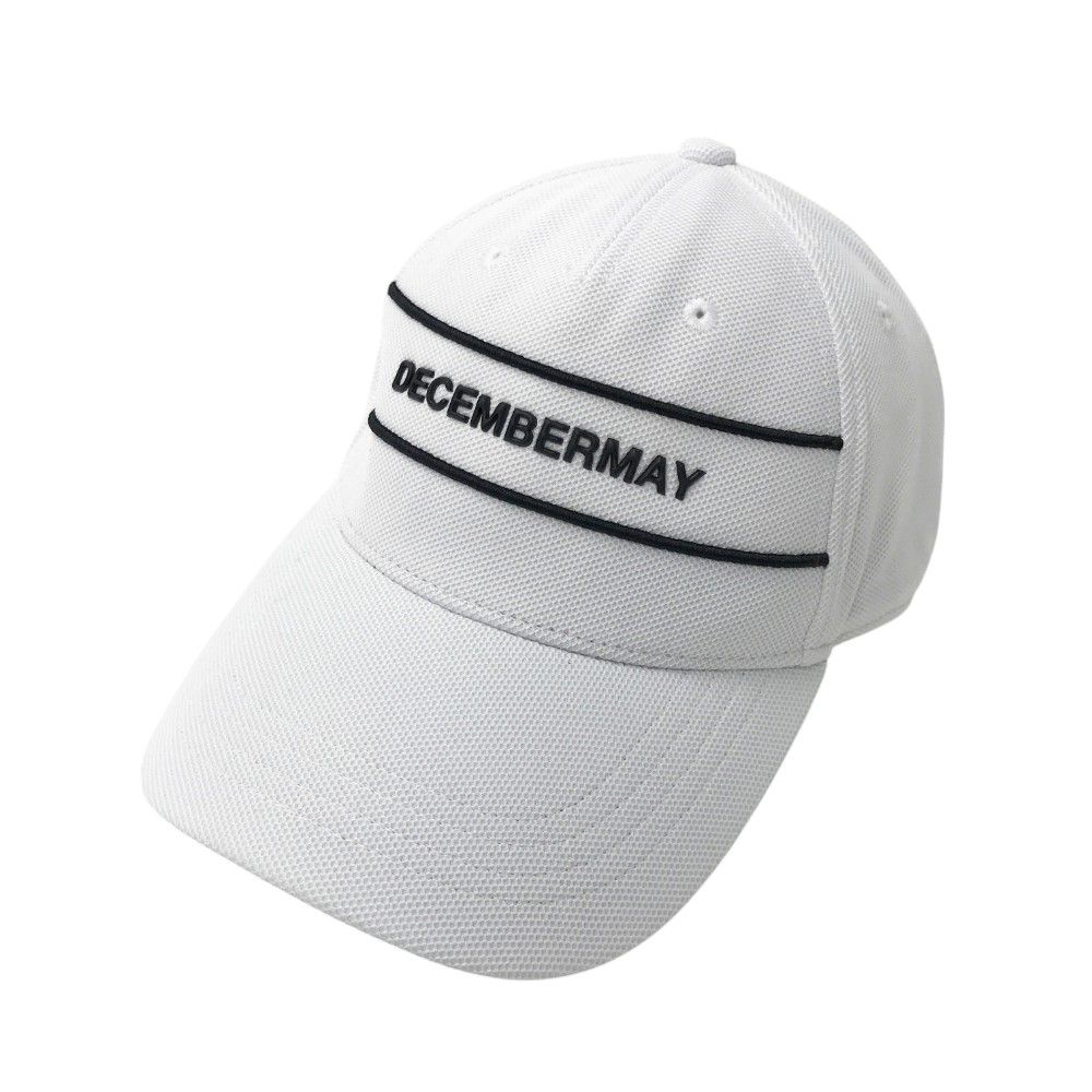 ディセンバーメイ　 ホワイト キャップ DECEMBERMAY キャップ 帽子 Random logo fit Cap メンズ