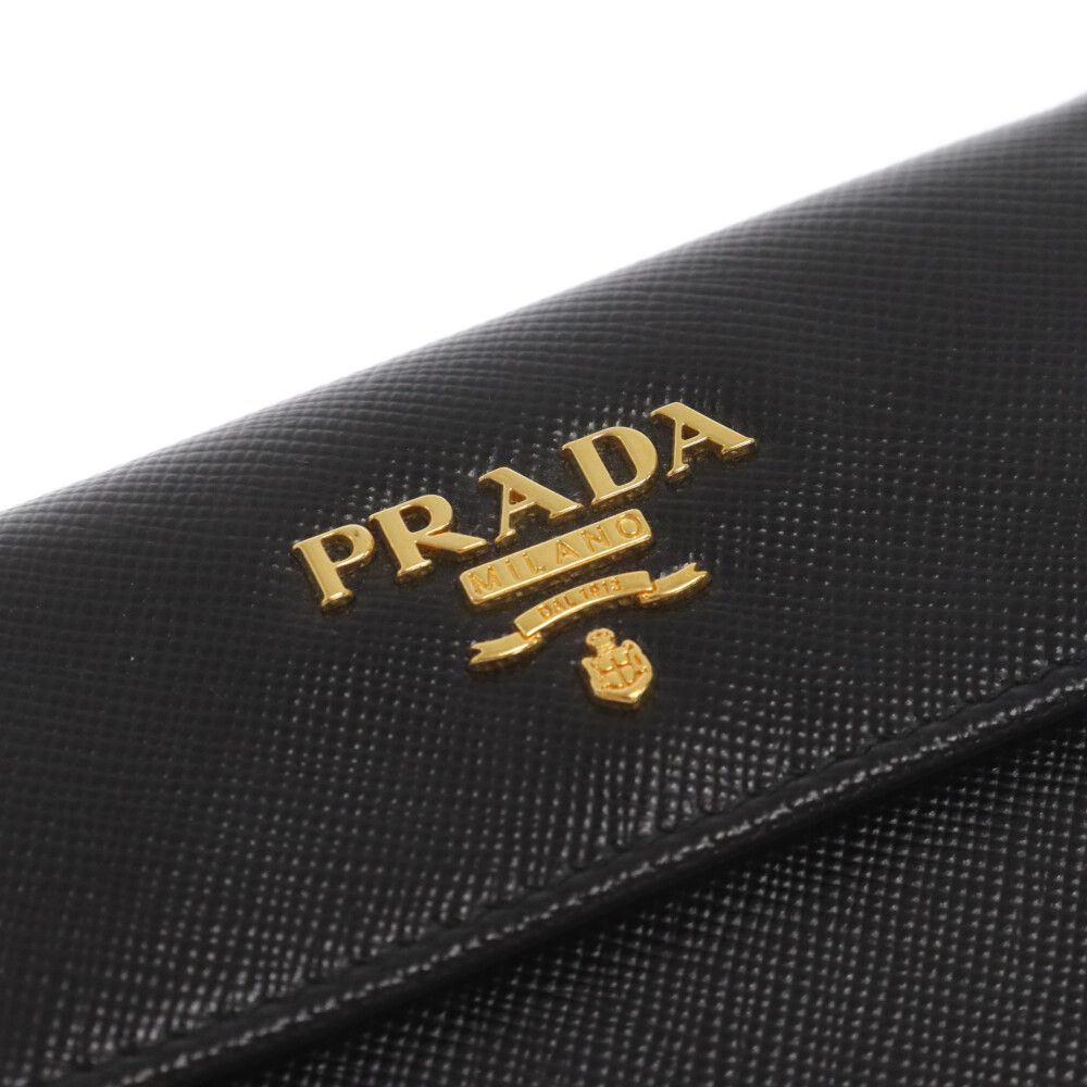 PRADA (プラダ) ロゴ サフィアーノ レザー カードケース 名刺