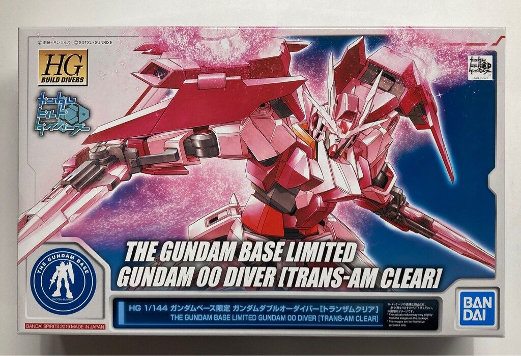 4点【新品未組立】HGガンダムダブルオーダイバー(トランザムクリア) HGBD 1/144 ガンダムベース限定 ガンダムダブルオーダイバー