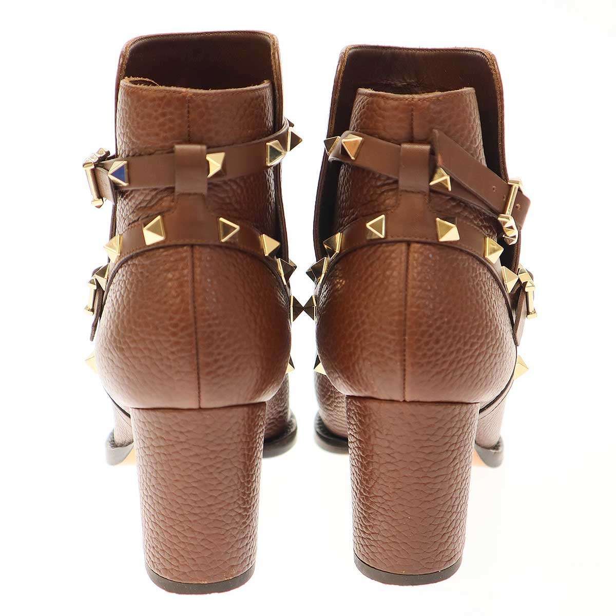 VALENTINO ヴァレンティノ ロックスタッズヒールショートブーツ