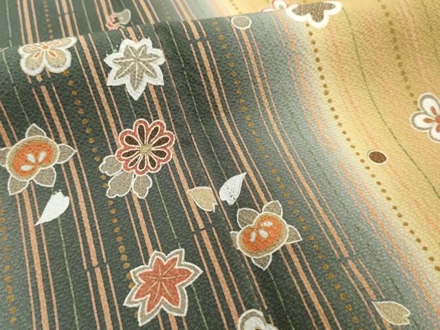 平和屋着物○上質な小紋 花間道 暈し染め 正絹 逸品 AAAW2651cs - メルカリ