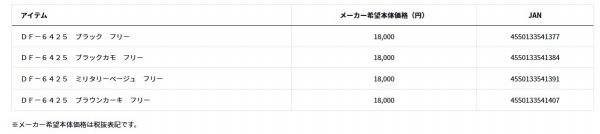 ライトフロートゲームベストDF 6425