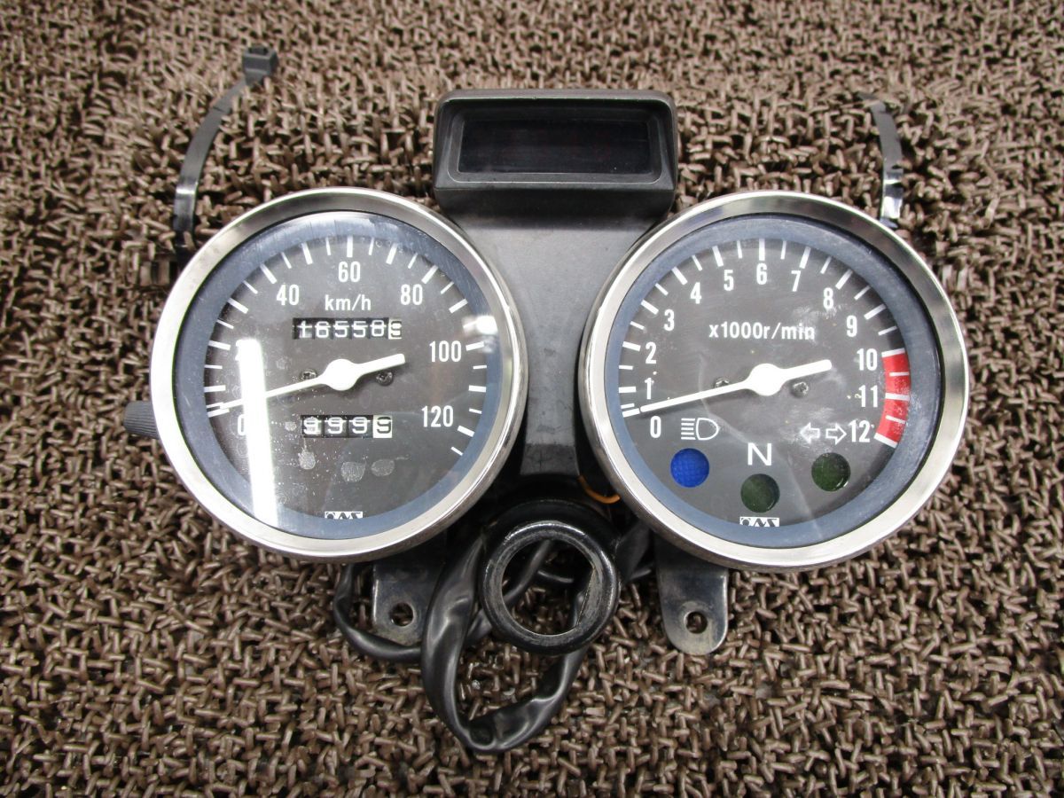 GN125 メーター スピード タコ ▲A5950 LC6PCJG スズキ 157FMI-3 キャブ車 動画有