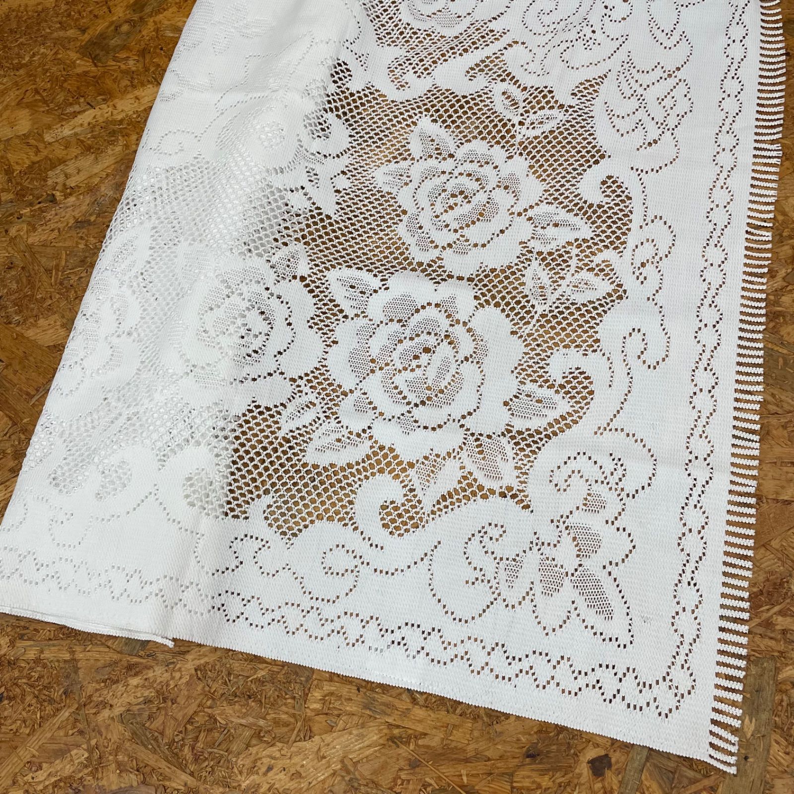 昭和レトロ テーブルクロス 130cm×186cmレース アンティーク 