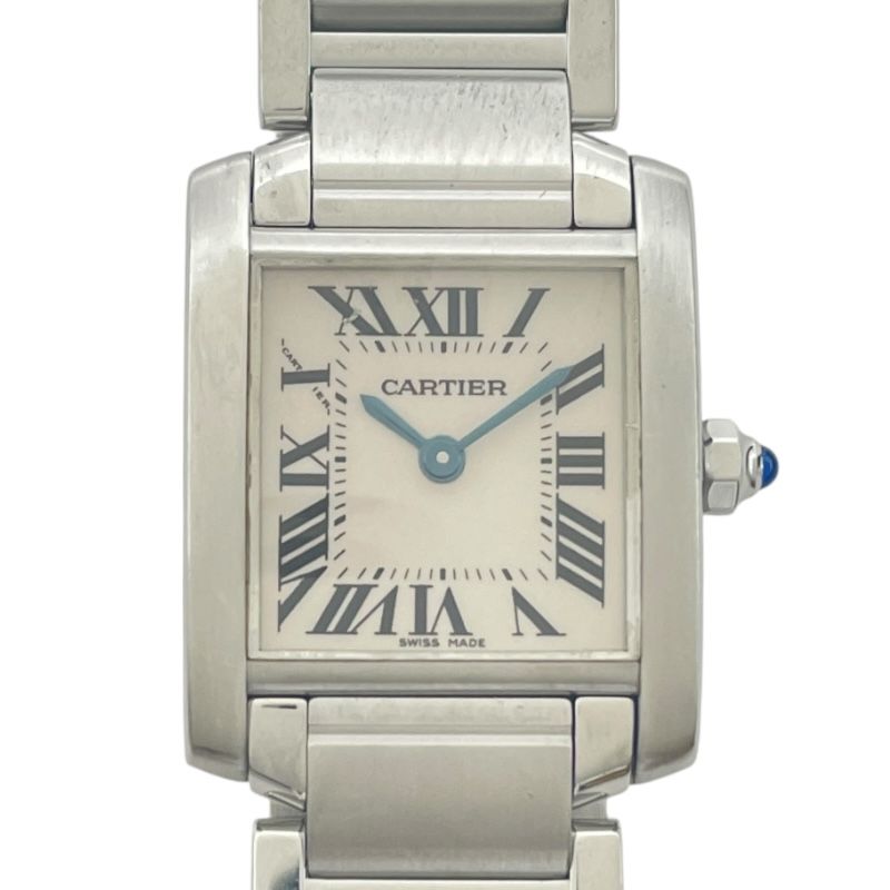 カルティエ Cartier タンクフランセーズ SM W51008Q3 ホワイト