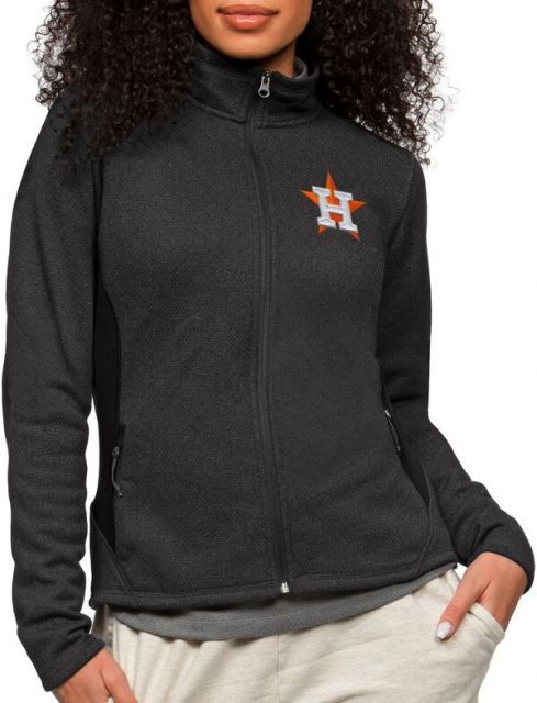 【送料無料】 アンティグア レディース ジャケット・ブルゾン アウター Antigua Women's Houston Astros Black Course Jacket