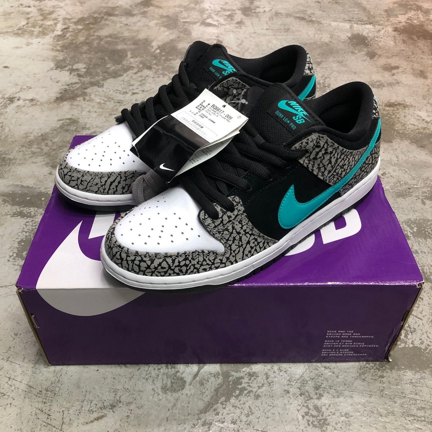 未使用品 国内正規 NIKE SB Dunk Low Elephant Safari BQ6817-009 