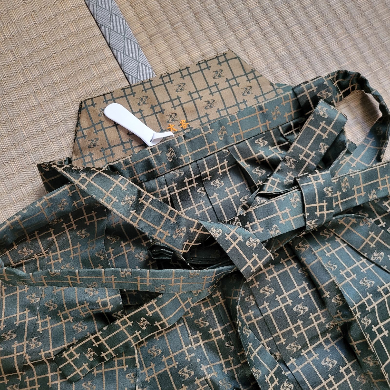 昔の着物 袴 ポリエステル リメイク B97