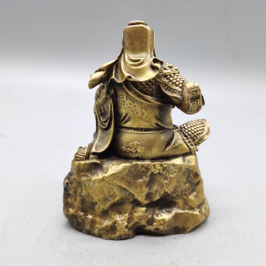 銅置 武聖関公像 武財神関二爺 護宅 事務室 招財美髯公 装飾品 工芸品 置物 銅置 武聖関公像 武財神関二爺 護宅 事務室 招財美髯公 装飾品