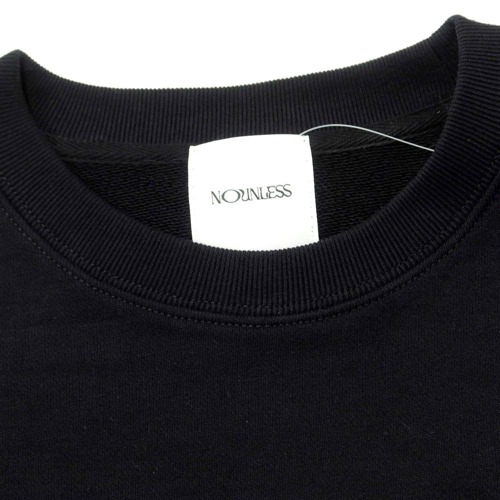 【中古】ナウンレス NOUNLESS ヘビーオンス スウェット ブラック【サイズ表記なし（L位）】【レディース】 中古】ナウンレス NOUNLESS ヘビーオンス スウェット ブラック