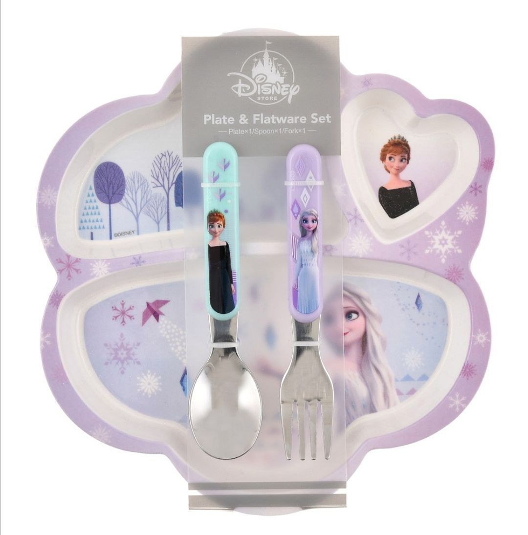 みずみず☆♡　アナ、エルサセット ディズニー アナ＆エルサ プレート セット Queen 新品未使用