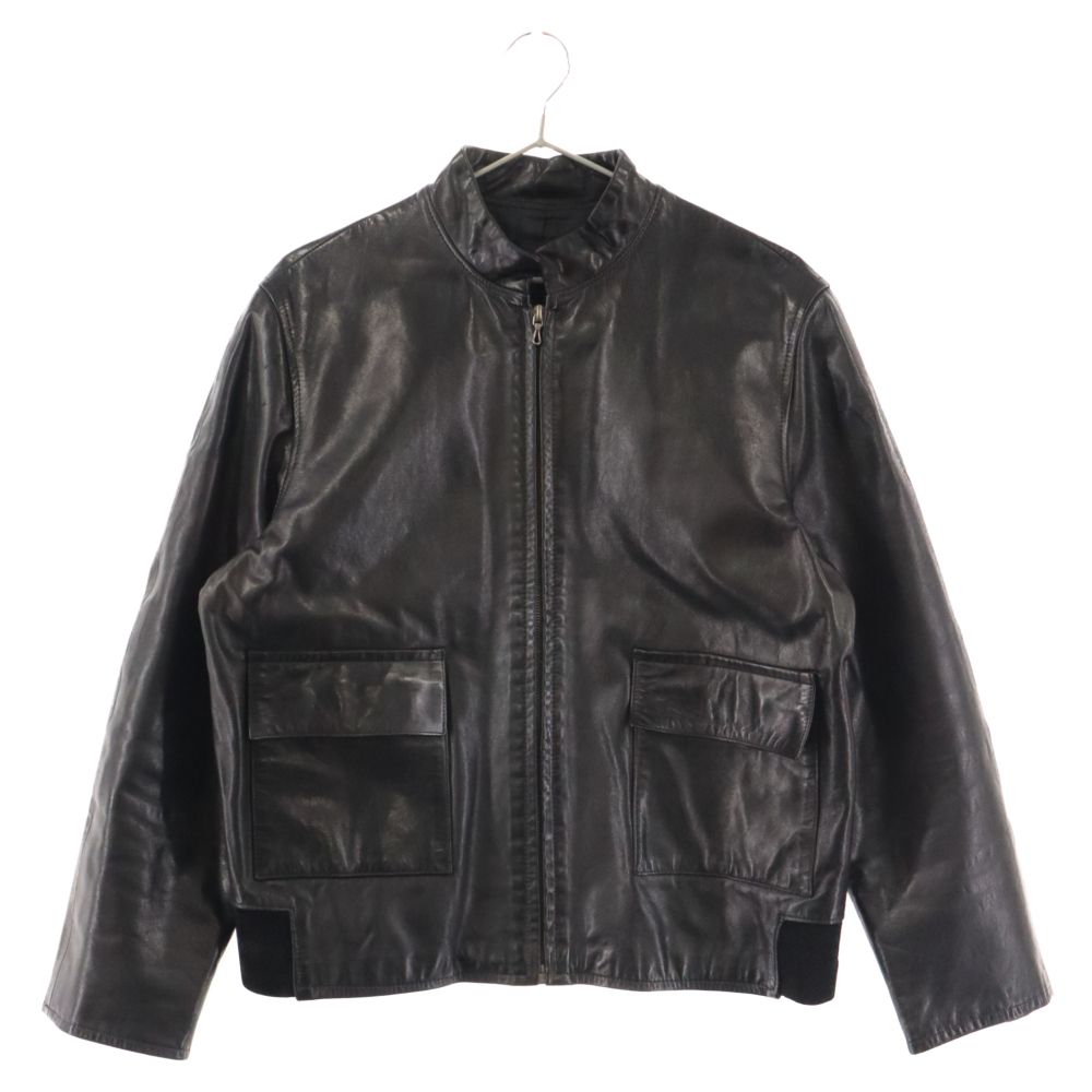 A.P.C スタンドカラージャケット A.P.C (アーペーセー) スタンドカラー レザー ジップアップ ジャケット