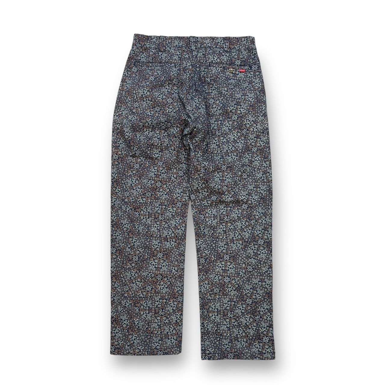 Supreme 21AW Work Pant Navy Floral Cards 32 www.ch4x4.com