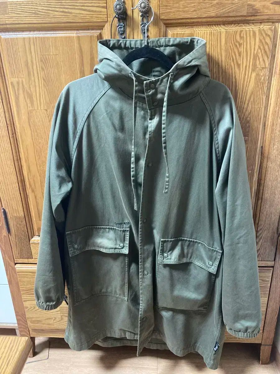 ステューシー x fpar フーデッド ジャケット マウンテンパーカー カーキ L