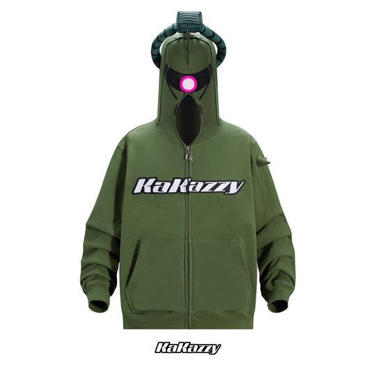 KaKazzy】ガンダム ザク フルジップ パーカー 男女着用可 ユニ