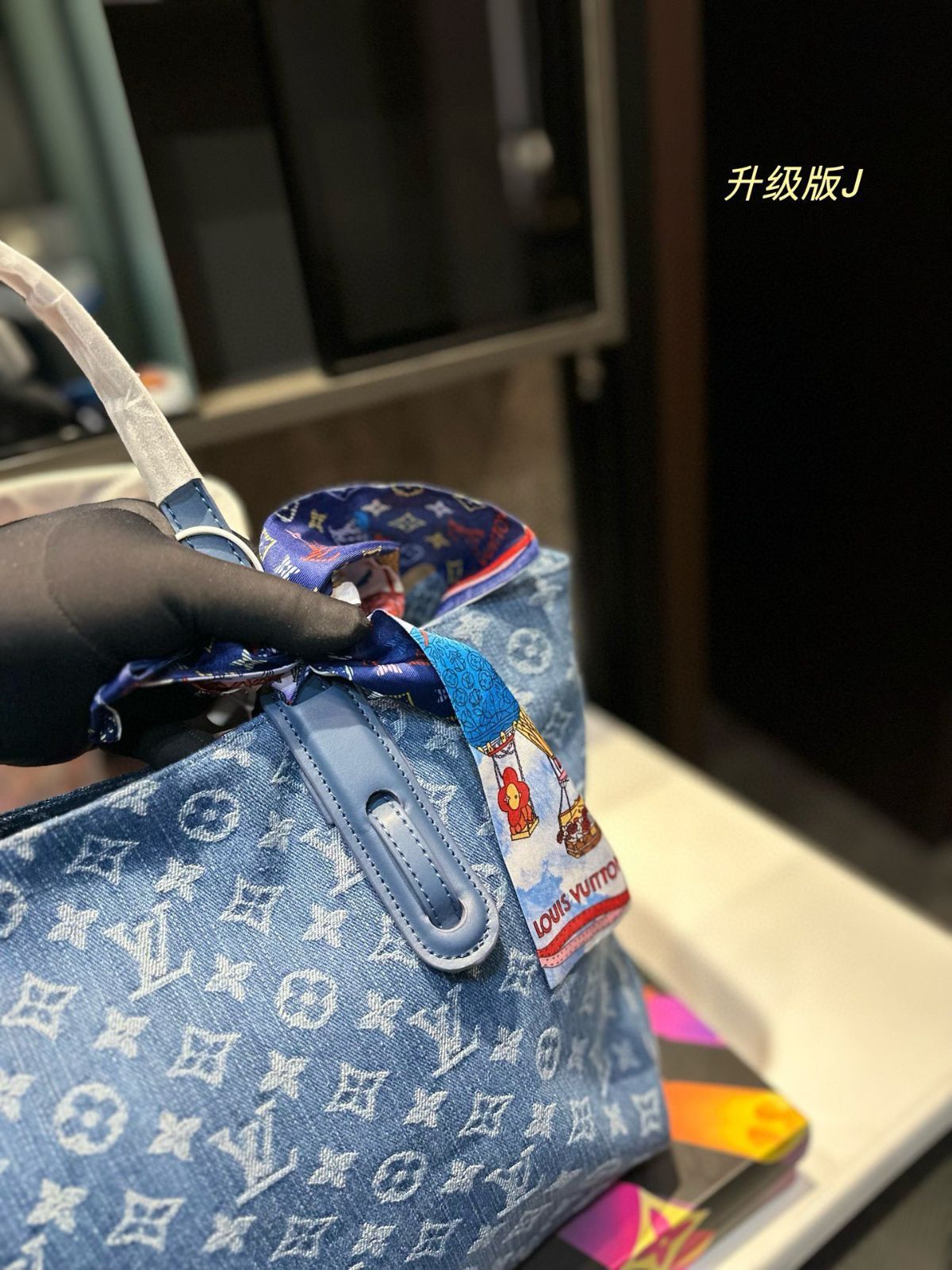 今日 LV デニム刺繍トートバッグ 全国 一部除く -WT0輸入