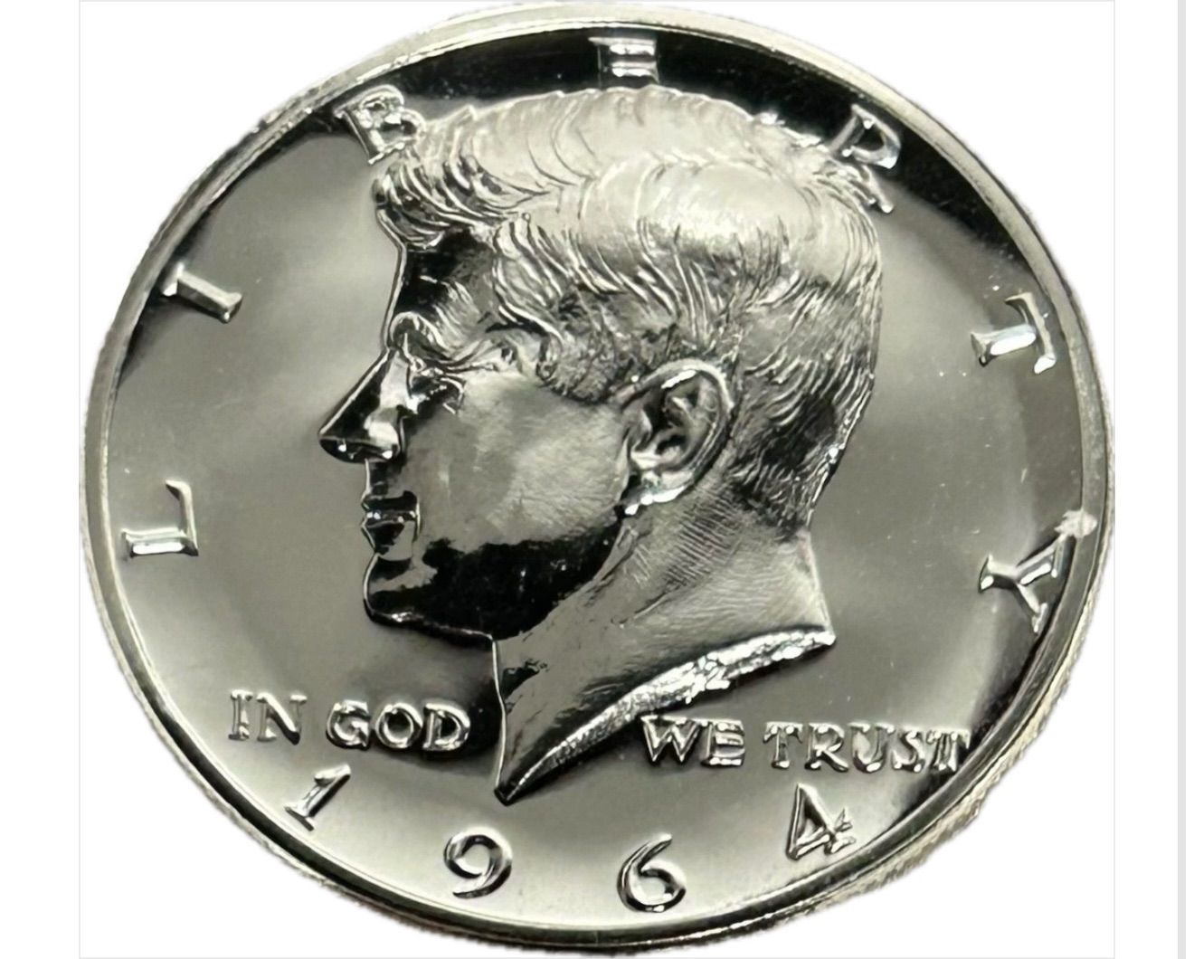 プルーフ 1964年 アメリカ ケネディ ハーフダラー プルーフ銀貨