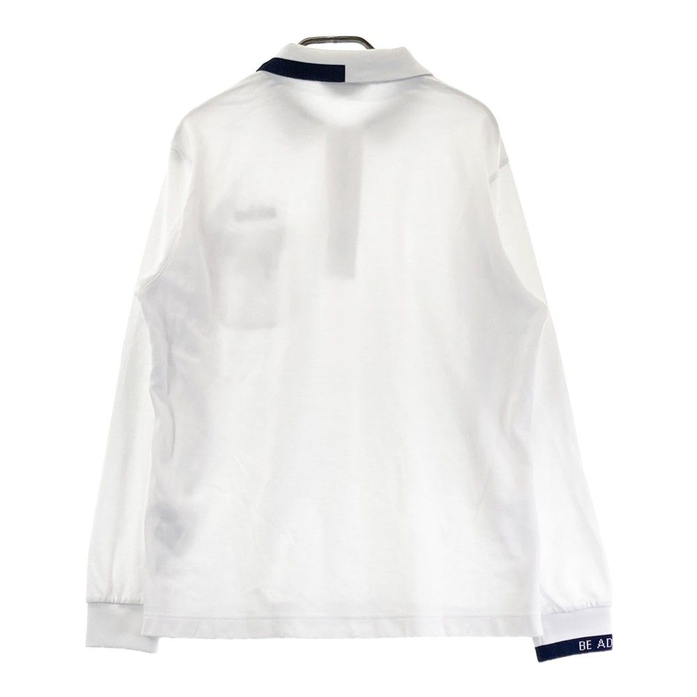 サイズ：48 ADABAT アダバット 長袖ポロシャツ ホワイト系
