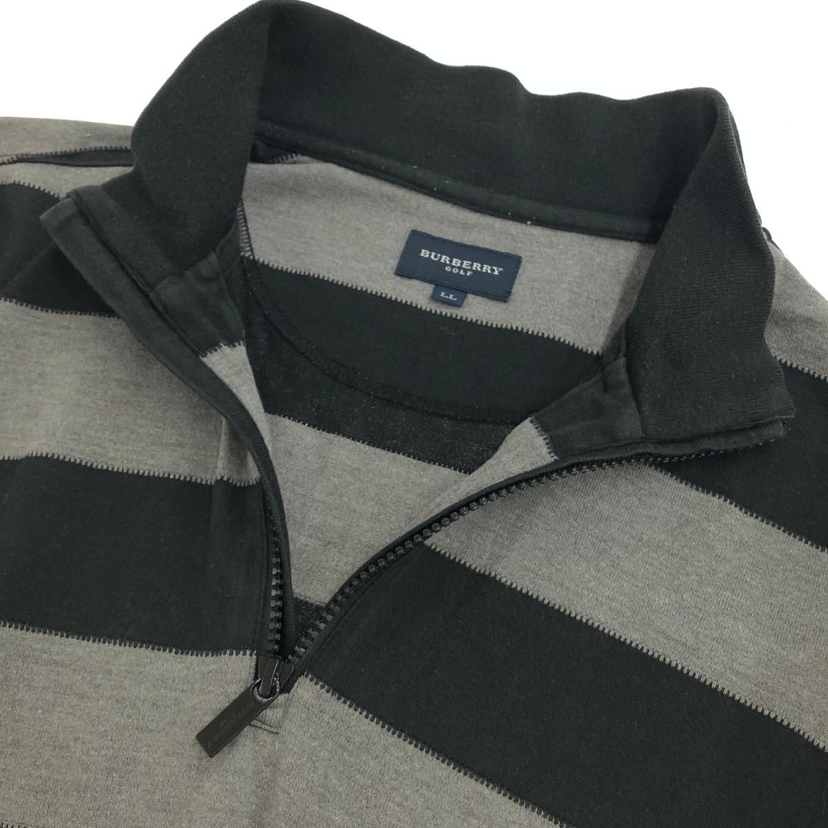 BURBERRY GOLF バーバリーゴルフ 長袖 ハーフジップ シャツ サイズ:LL