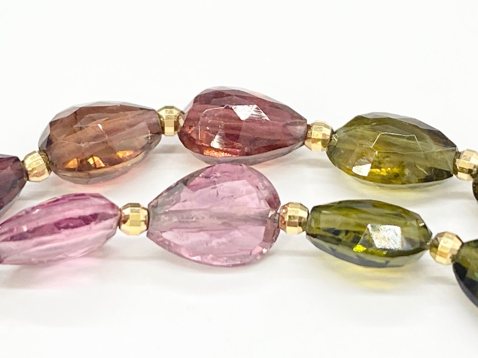 Ambroseアンブローズ K18トルマリンマルチカラーネックレス - メルカリ