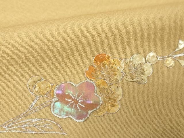 平和屋着物○創作作家 八須美 漆戸順子 訪問着 螺鈿 流水花文