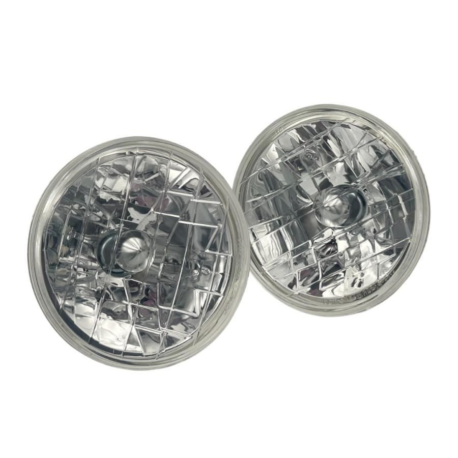 丸目2灯 クリスタル ヘッドランプ ヘッドライト 汎用 規格型 ランドクルーザー プラド ジムニー エブリイ ハイゼット ラングラー A10-UN3314C