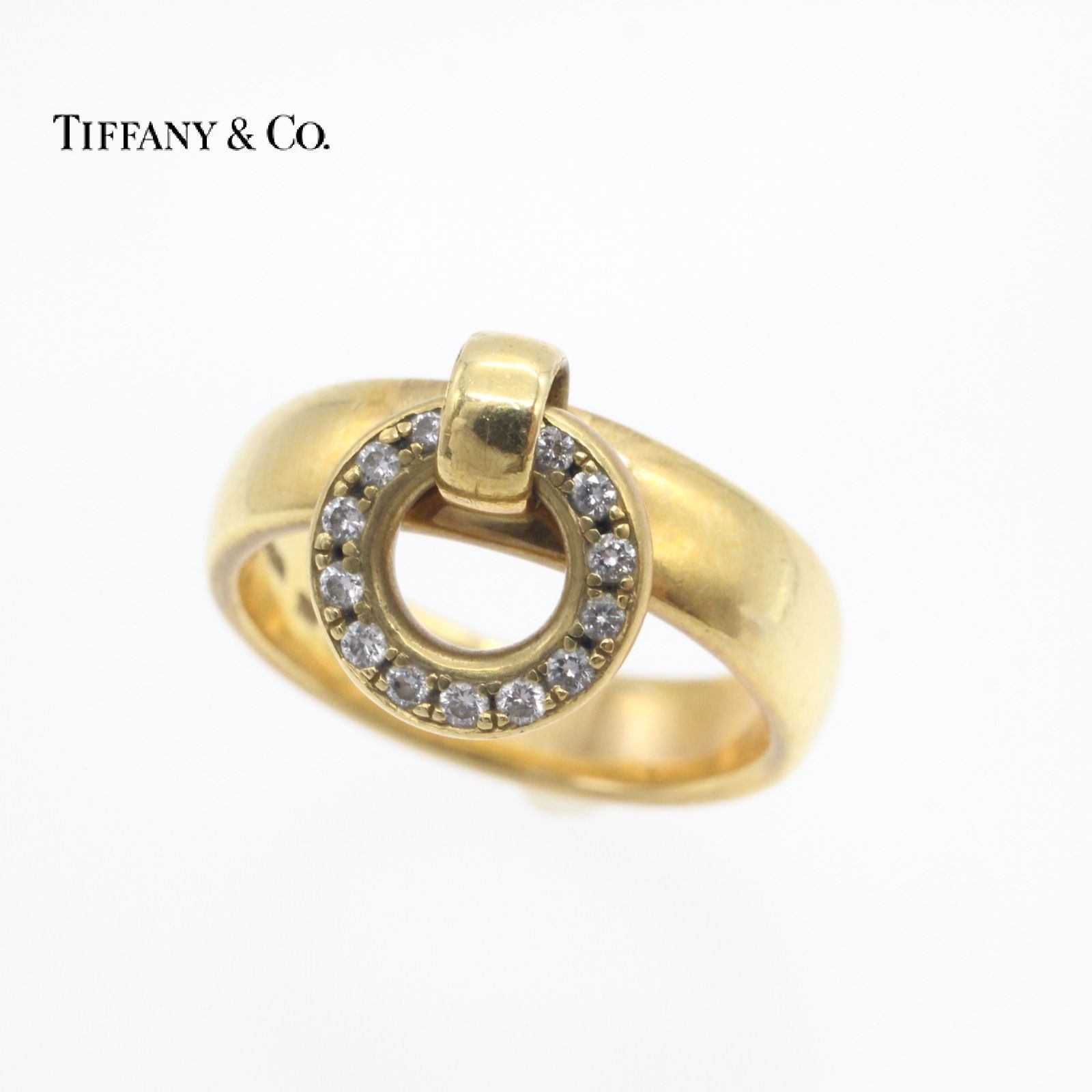 TIFFANY＆CO.☆ティファニー ドアノック ダイヤ 750 リング 指輪 ...