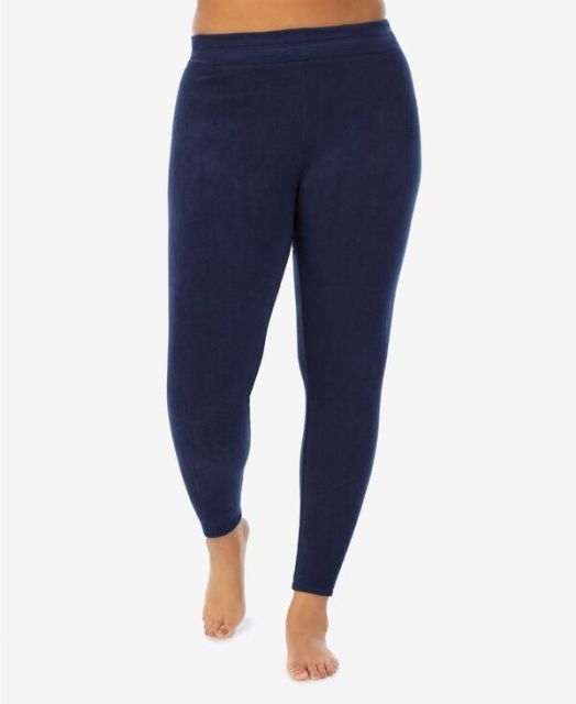 クドルドッズ レディース レギンス ボトムス Plus Size Fleecewear Stretch Leggings Navy
