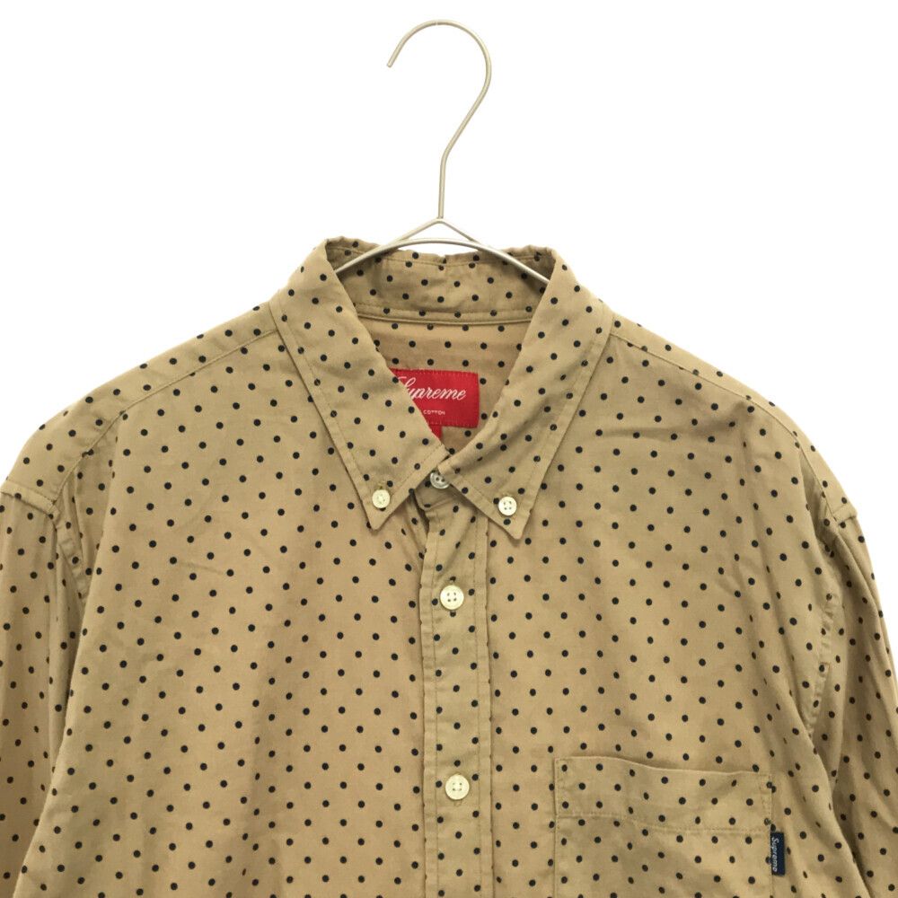 SUPREME (シュプリーム) ドット柄 ロングスリーブシャツ 長袖