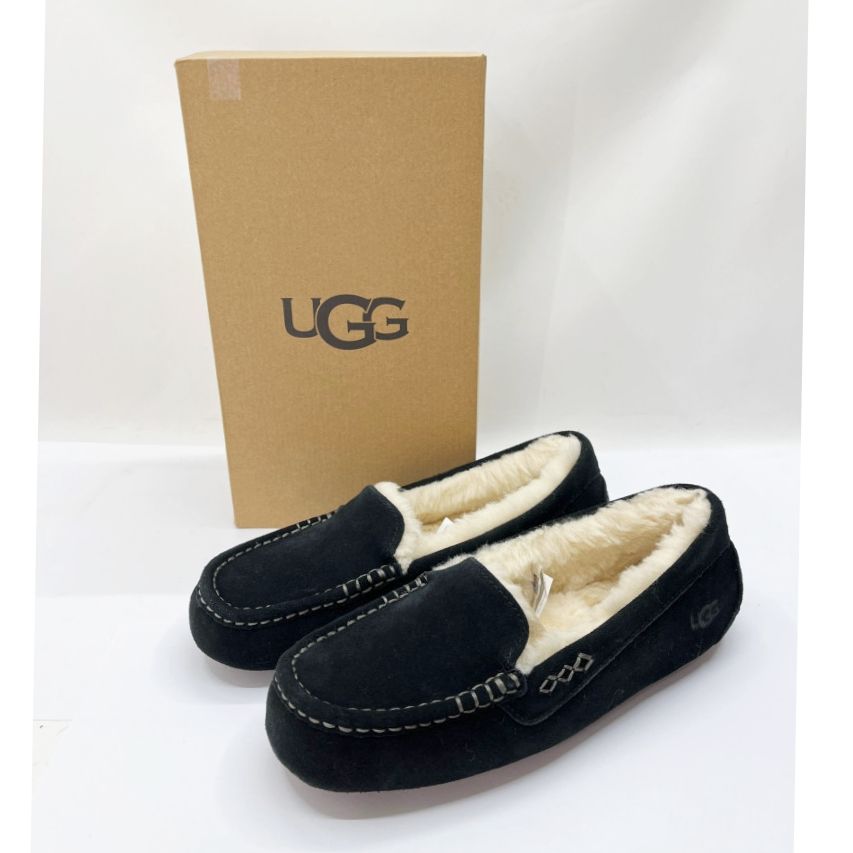 UGG アンスレー モカシン25cm ブラック UGG モカシン 黒ANSLEY 3312