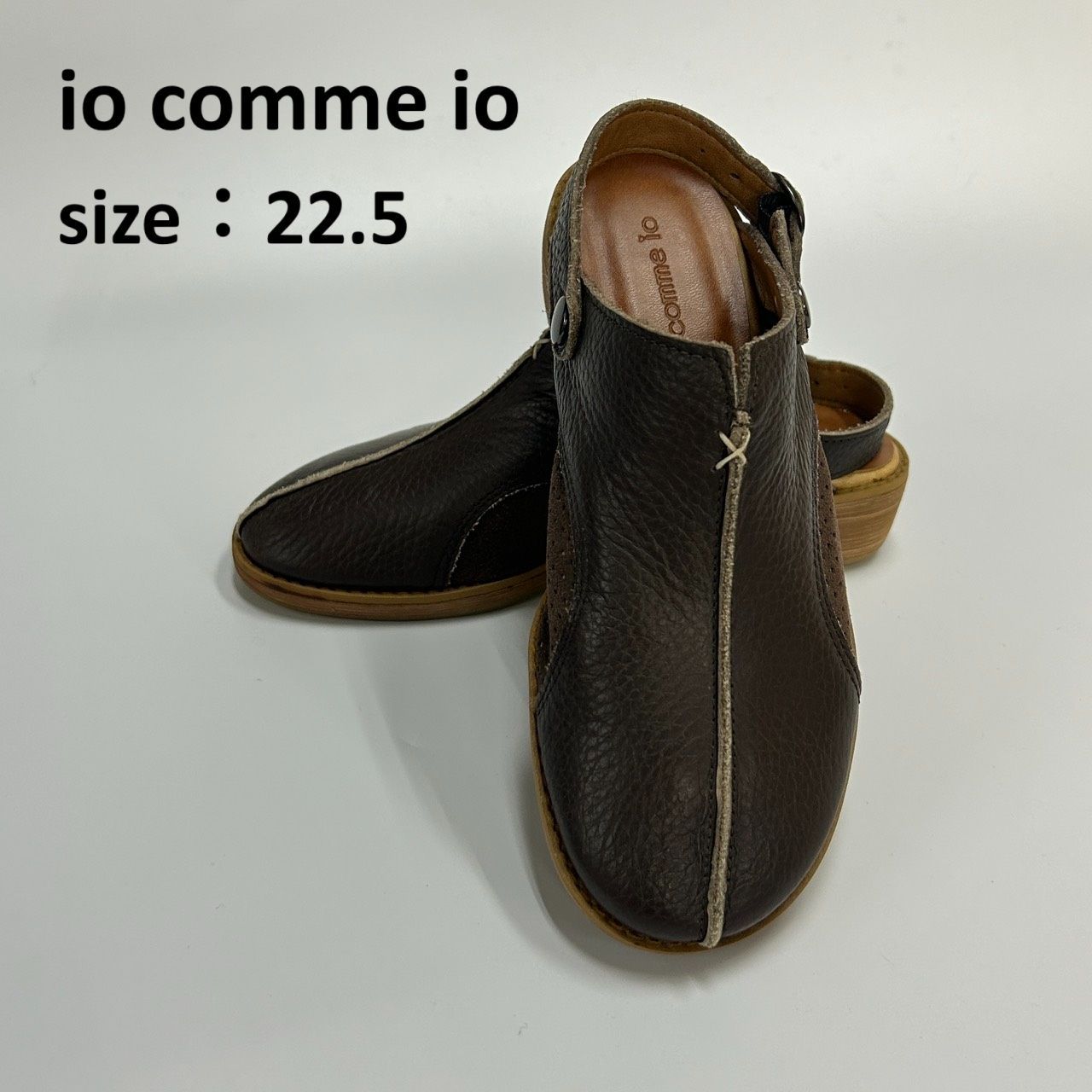 io comme io 22.5 ブラウン サンダル 靴 センソユニコ マツオ 日本製