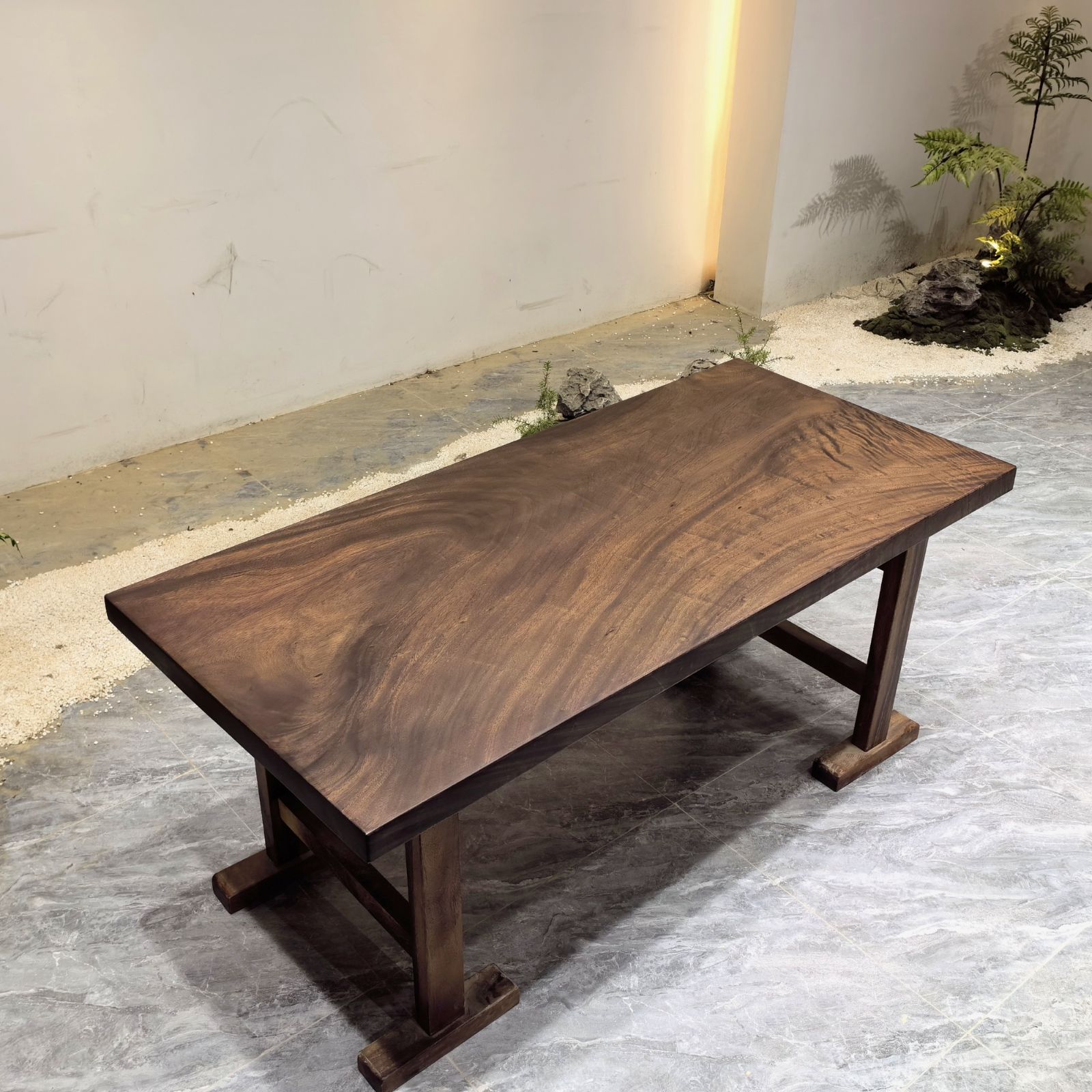 モンキーポッド一枚板無垢長さ166cm カウンターダイニングテーブル