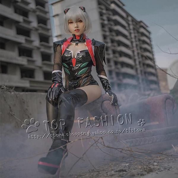 新世紀エヴァンゲリオン 綾波レイ プラグスーツ 黒 コスプレ 衣装 ウィッグ 靴 道具別売り