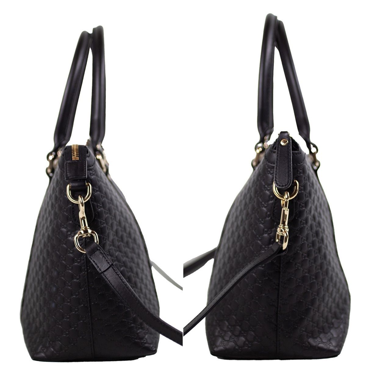 GUCCI 】グッチ ハンドバッグ マイクロ グッチ シマ 449656 ブラック 