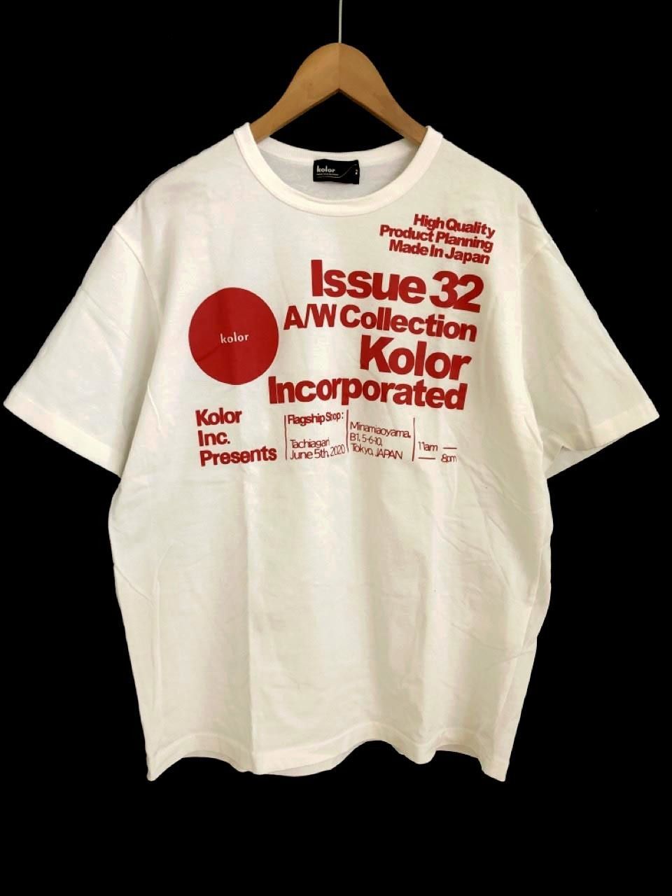 高評価低価 kolor kolor ペーパー天竺 スプライスドTシャツの通販 by どん's shop｜カラーならラクマ
