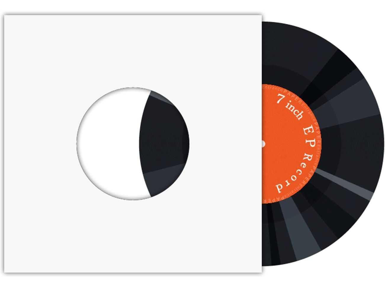 【在庫処分】EP 厚紙 スリーブ 7インチ ジャケット 紙 レコード 袋 保護 ケース ペーパーエントランス 50枚 55047