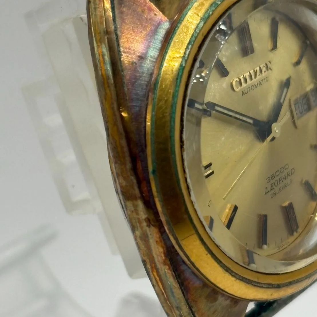 ✨稼働品✨】自動巻き CITIZEN LEOPARD 36000 28 JEWELS 腕時計