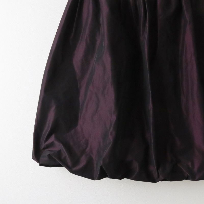 エムズグレイシー M'S GRACY バルーンギャザースカート 38/パープル【2400013523066】