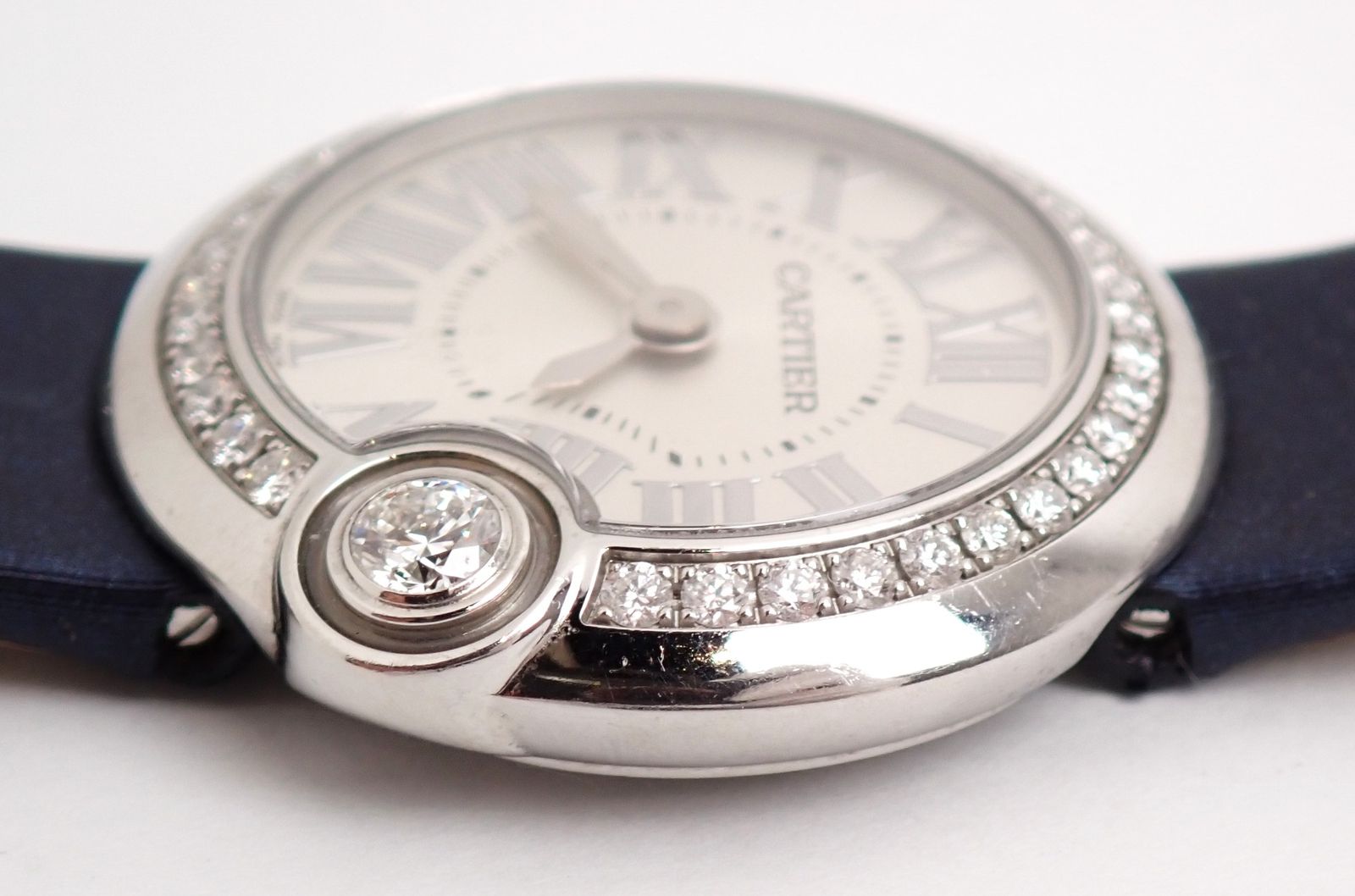 美品 Cartier(カルティエ) バロンブラン W4BL0002 SS/革 QZ クォーツ  