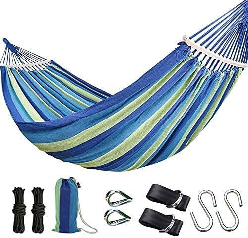 商品 ハンモック キャンプ ハンモック 軽量 収納袋付き アウトドア 木枠付き 1~2人用 ハンモック 転倒防止仕様 ブランコ ブルー系 ハンモック 室内 ソフトな綿生地の素材を採用し 自立式 ハンモック timiland 人気…