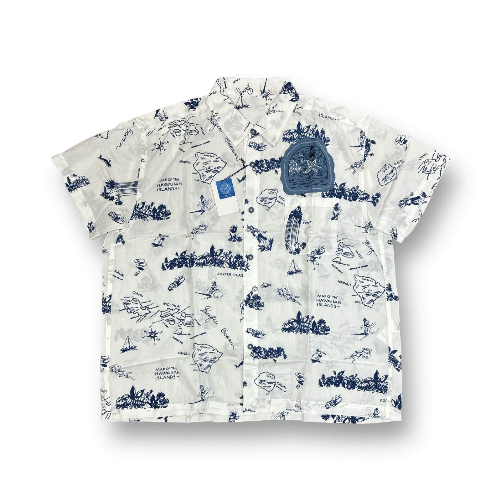 定価38500円 新品 Porter Classic 21SS ALOHA SHIRT NAVY BLUE HAWAII